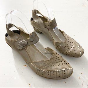Rieker Antistress Perforated Leather Mary Jane